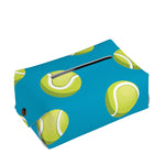 Tennis Theme Pattern Print Rectangle Tissue Box Cover