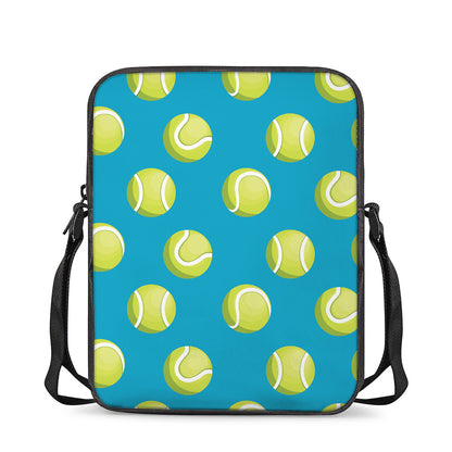 Tennis Theme Pattern Print Rectangular Crossbody Bag