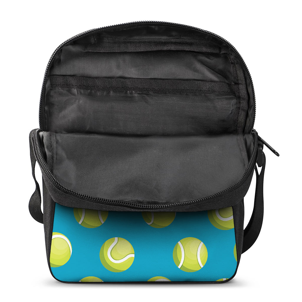 Tennis Theme Pattern Print Rectangular Crossbody Bag