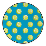 Tennis Theme Pattern Print Round Floor Mat