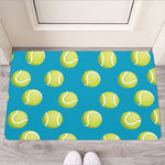 Tennis Theme Pattern Print Rubber Doormat