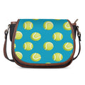 Tennis Theme Pattern Print Saddle Bag