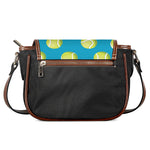 Tennis Theme Pattern Print Saddle Bag
