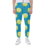 Tennis Theme Pattern Print Scuba Joggers