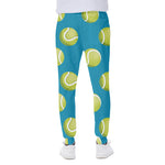 Tennis Theme Pattern Print Scuba Joggers