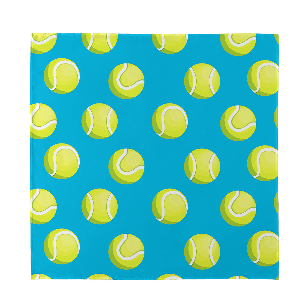 Tennis Theme Pattern Print Silk Bandana