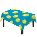Tennis Theme Pattern Print Tablecloth