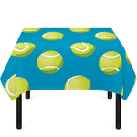 Tennis Theme Pattern Print Tablecloth