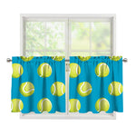 Tennis Theme Pattern Print Tier Curtains