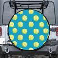 Tennis Theme Pattern Print Tire Cover