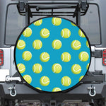 Tennis Theme Pattern Print Tire Cover
