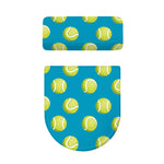 Tennis Theme Pattern Print Toilet Lid And Tank Cover Set