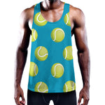 Tennis Theme Pattern Print Training Tank Top