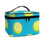 Tennis Theme Pattern Print Travel Makeup Bag