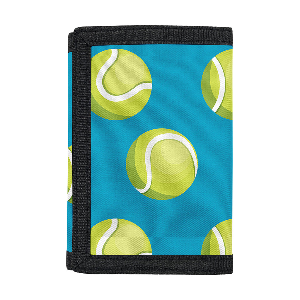 Tennis Theme Pattern Print Trifold Wallet