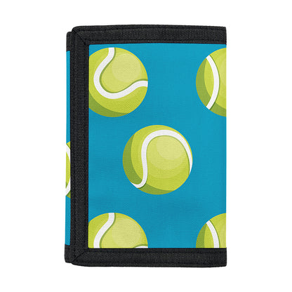 Tennis Theme Pattern Print Trifold Wallet