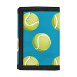 Tennis Theme Pattern Print Trifold Wallet