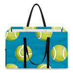 Tennis Theme Pattern Print Utility Tote Bag