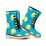 Tennis Theme Pattern Print Winter Boots