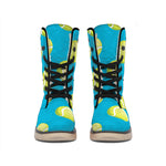 Tennis Theme Pattern Print Winter Boots