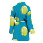 Tennis Theme Pattern Print Women's Bathrobe