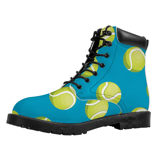Tennis Theme Pattern Print Work Boots