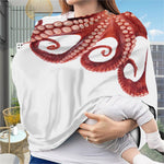 Tentacles Of Octopus Print Baby Seat Cover