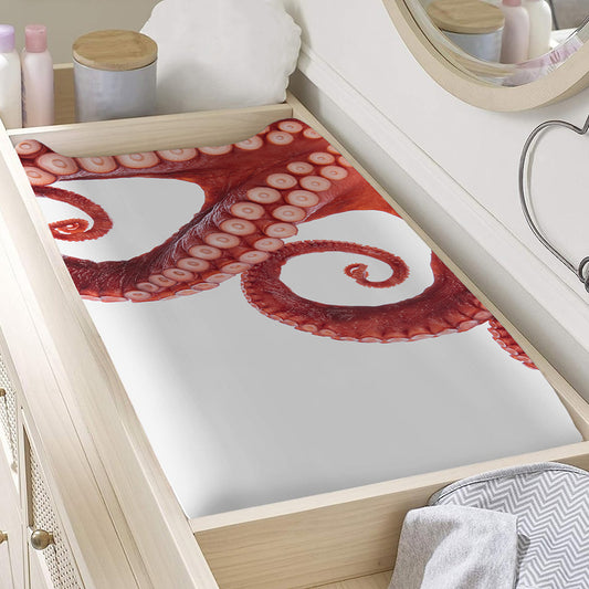 Tentacles Of Octopus Print Changing Pad Cover