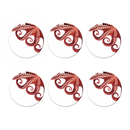Tentacles Of Octopus Print Coaster Set