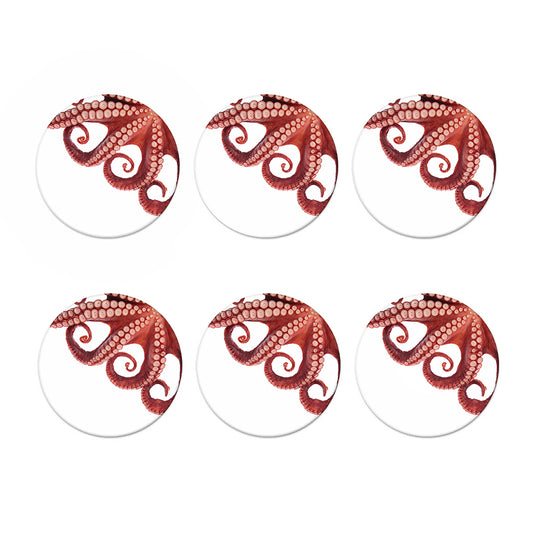 Tentacles Of Octopus Print Coaster Set