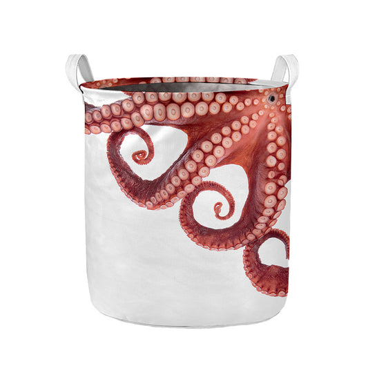 Tentacles Of Octopus Print Collapsible Laundry Basket