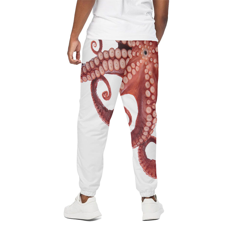 Tentacles Of Octopus Print Cotton Pants