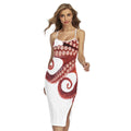 Tentacles Of Octopus Print Cross Back Cami Dress