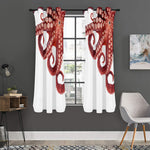 Tentacles Of Octopus Print Curtain