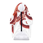 Tentacles Of Octopus Print Dog Zip Up Hoodie