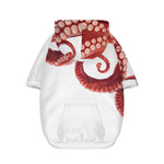 Tentacles Of Octopus Print Dog Zip Up Hoodie