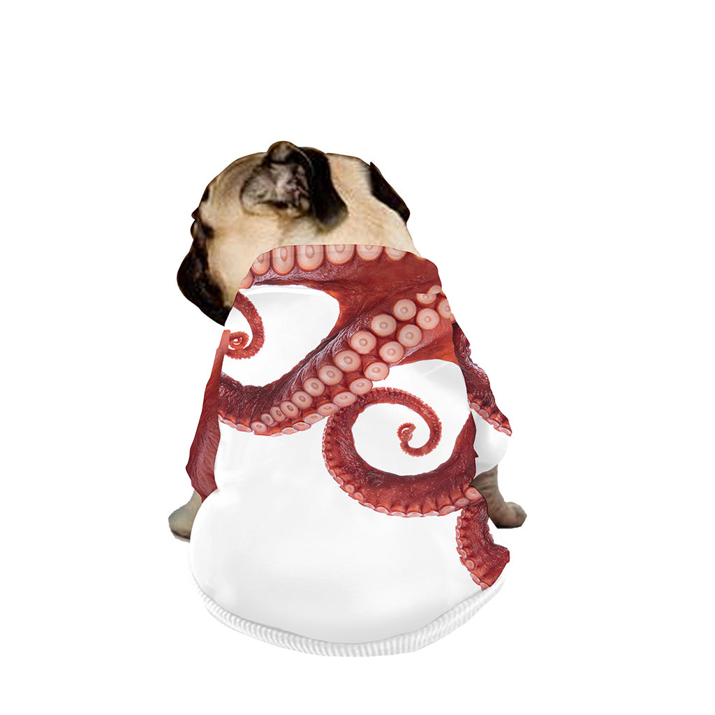 Tentacles Of Octopus Print Dog Zip Up Jacket