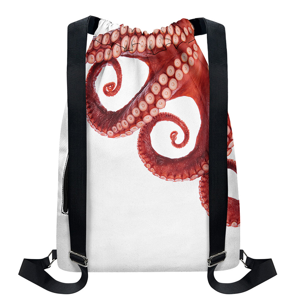 Tentacles Of Octopus Print Drawstring Backpack