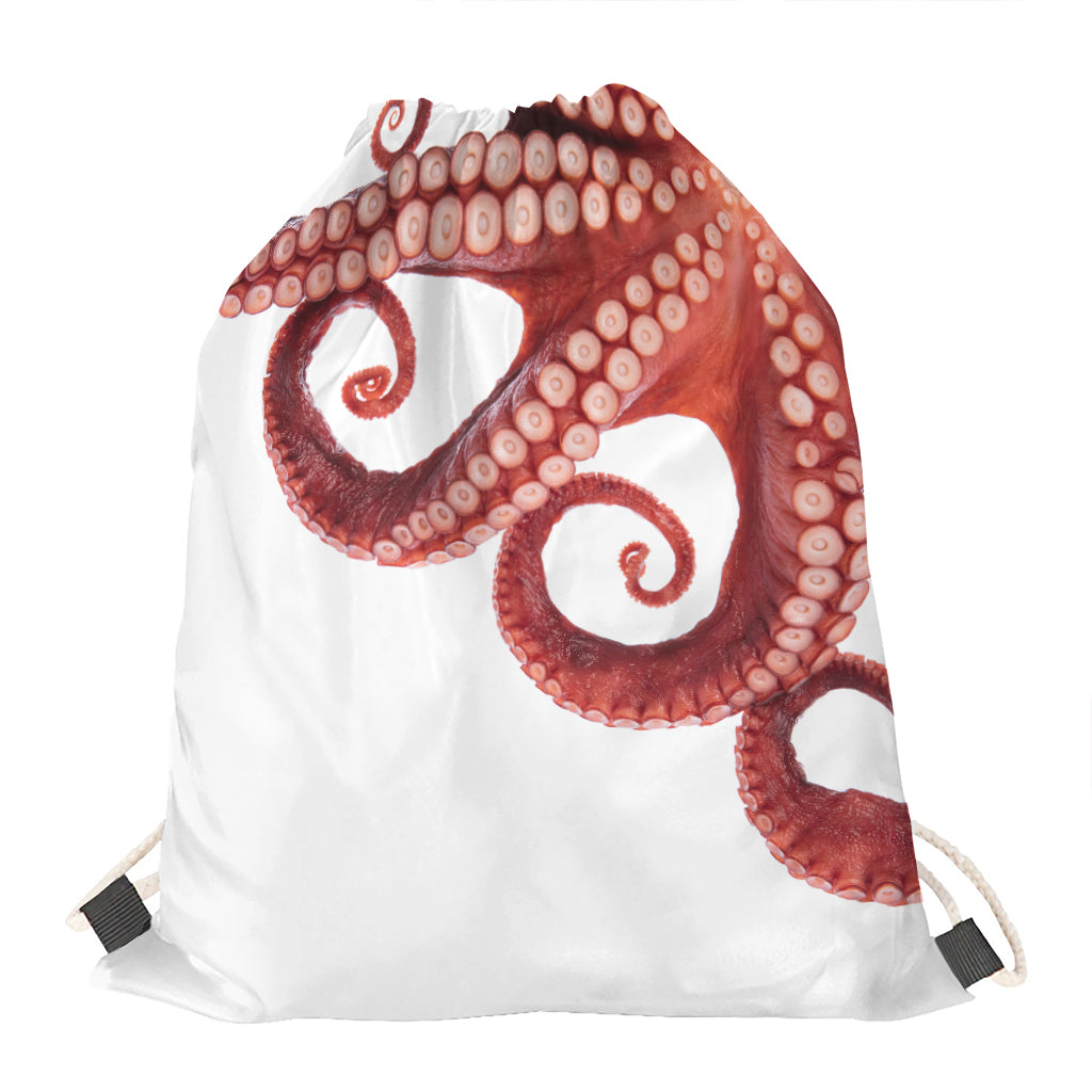 Tentacles Of Octopus Print Drawstring Bag