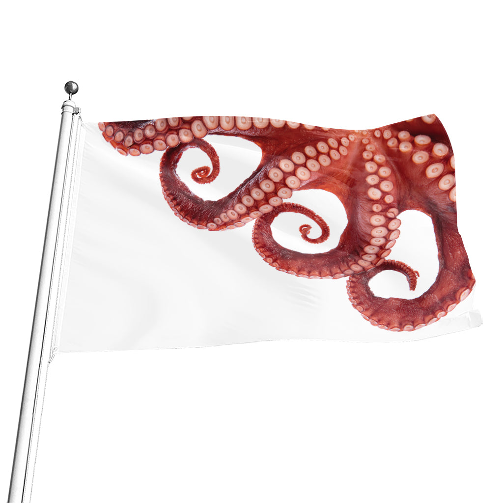 Tentacles Of Octopus Print Flag
