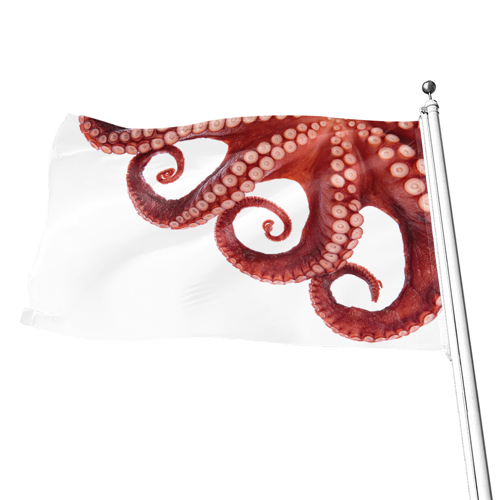 Tentacles Of Octopus Print Flag
