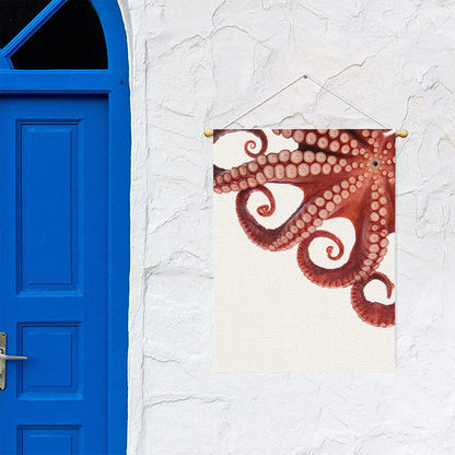 Tentacles Of Octopus Print Garden Flag