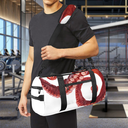 Tentacles Of Octopus Print Gym Bag