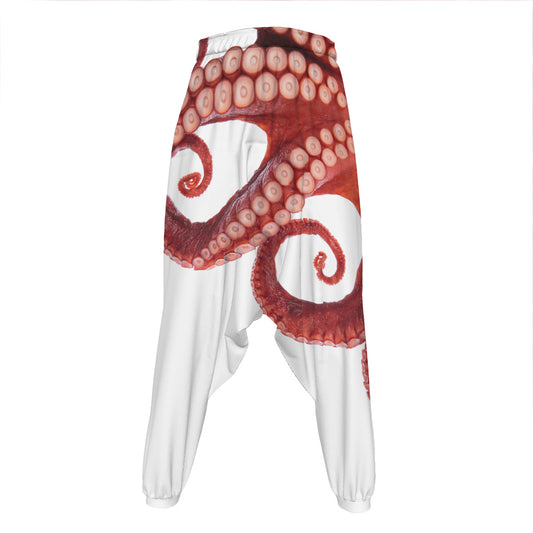 Tentacles Of Octopus Print Hammer Pants