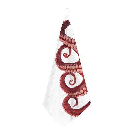 Tentacles Of Octopus Print Hand Towel