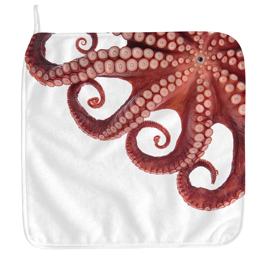 Tentacles Of Octopus Print Hand Towel