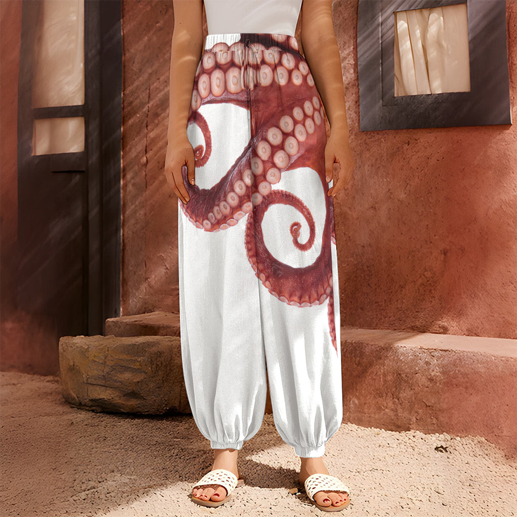 Tentacles Of Octopus Print Harem Pants