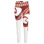 Tentacles Of Octopus Print High-Waisted Pocket Leggings