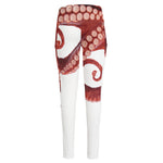 Tentacles Of Octopus Print High-Waisted Pocket Leggings