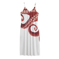 Tentacles Of Octopus Print Jersey Midi Cami Dress